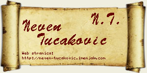 Neven Tucaković vizit kartica